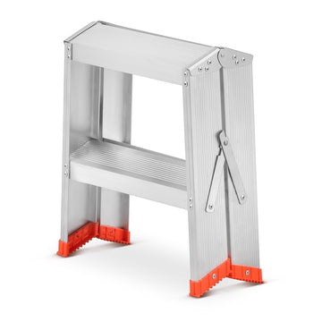 סולם אלומיניום מקצועי 2x2 – רחב, יציב ובנוי לעבודה רצינית - 0