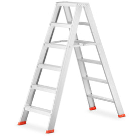 סולם אלומיניום מקצועי 6X6 – רחב, יציב ובנוי לעבודה רצינית Sarayli