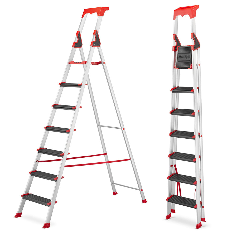 Drabina aluminiowa montazowa profesjonalna 7 stopniowa s 1306