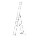 סולם ג' שחיל אלומיניום 3x10 שלבים לשימוש ביתי  DRABEST Home-2