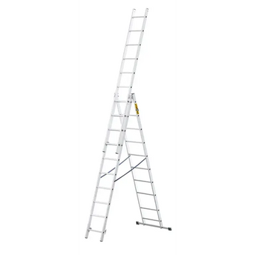 סולם ג' שחיל אלומיניום 3x10 שלבים לשימוש ביתי  DRABEST Home - 0
