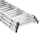 סולם ג' שחיל אלומיניום 3x10 שלבים לשימוש ביתי  DRABEST Home-9
