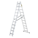 סולם ג' שחיל אלומיניום 3x11 שלבים לשימוש ביתי  DRABEST Home-3