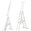 סולם ג' שחיל אלומיניום 3x9 שלבים לשימוש ביתי  DRABEST Home-1