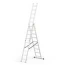 סולם ג' שחיל אלומיניום 3x9 שלבים לשימוש ביתי  DRABEST Home-2
