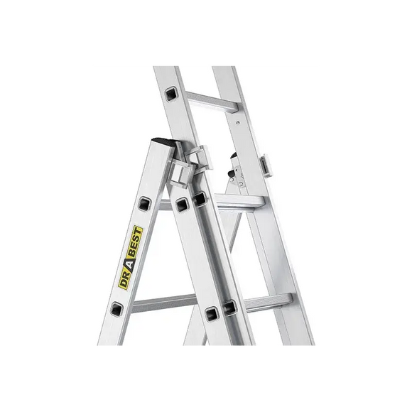 סולם ג' שחיל אלומיניום 3x9 שלבים לשימוש ביתי  DRABEST Home