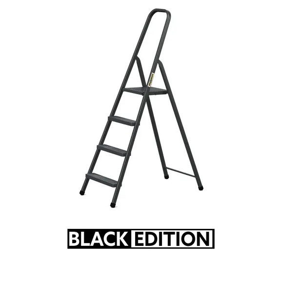 סולם מתכת ביתי 4 מדרגות 125 ק"ג Drabest