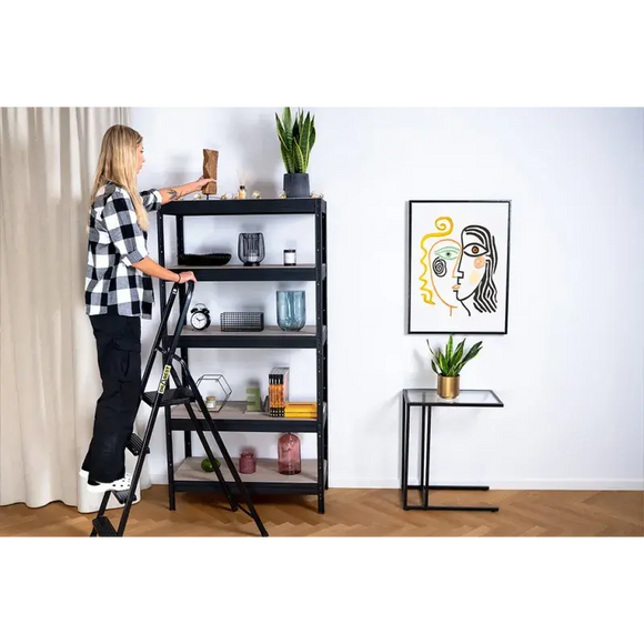 סולם מתכת ביתי 4 מדרגות 125 ק"ג Drabest