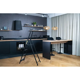 סולם מתכת ביתי 4 מדרגות 125 ק"ג Drabest