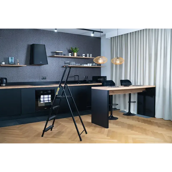 סולם מתכת ביתי 4 מדרגות 125 ק"ג Drabest