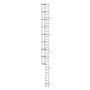 סולם אלומיניום 6-8 מ' עם כלוב הגנה לעליות גג ויציאות חירום-1