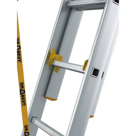 סולם אלומיניום מקצועי –3 חלקים 3x11 שלבים סדרת MAX עד 150 ק"ג