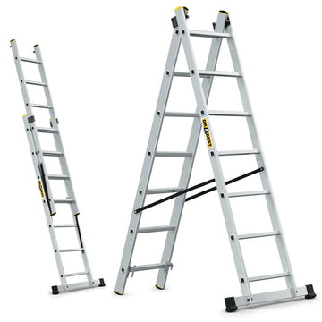 סולם שחיל דו צדדי 2*7 שלבים תוצרת DRABEST