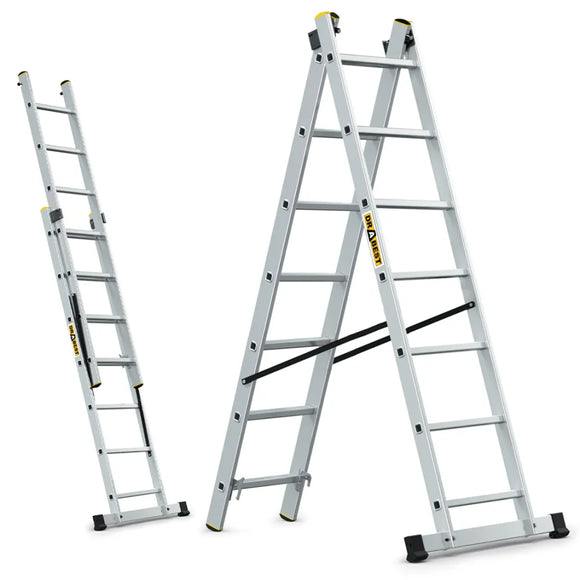 סולם שחיל דו צדדי 2*7 שלבים תוצרת DRABEST