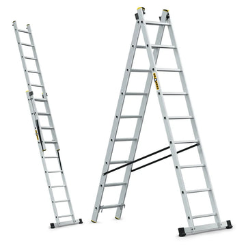 סולם שחיל דו צדדי 2*9 שלבים תוצרת DRABEST