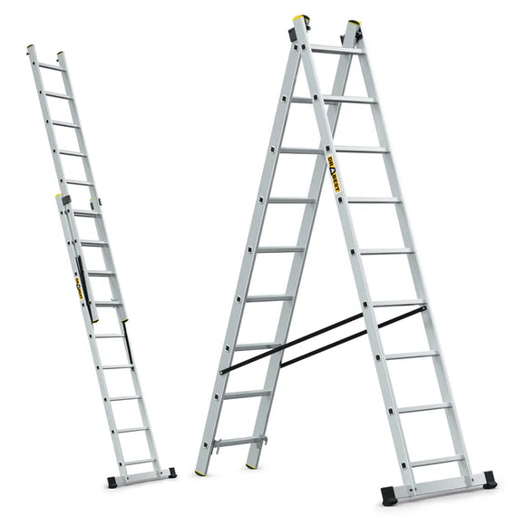 סולם שחיל דו צדדי 2*9 שלבים תוצרת DRABEST