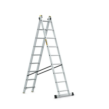 סולם שחיל דו צדדי 2*9 שלבים תוצרת DRABEST - 0