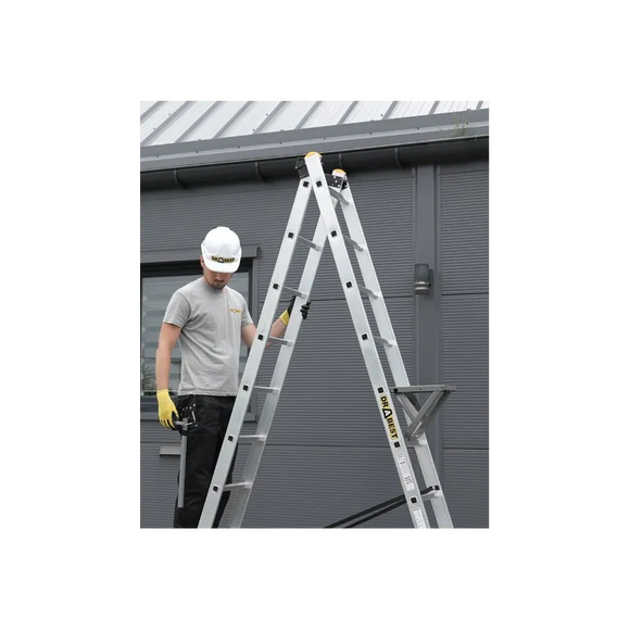 סולם שחיל דו צדדי 2*11 שלבים תוצרת DRABEST