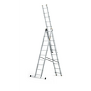 סולם אלומיניום מקצועי רב-שימושי – 3×10 שלבים DRABEST PRO | סולם ג', דו-צדדי ושחיל | תוצרת אירופה, תקן EN131-1