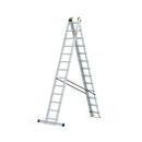 סולם אלומיניום מקצועי רב-שימושי – 3×13 שלבים DRABEST PRO | פרופיל מחוזק 82×25 מ"מ | תוצרת אירופה, תקן EN131-2