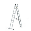 סולם אלומיניום מקצועי רב-שימושי – 3×14 שלבים DRABEST PRO | פרופיל מחוזק 95×25 מ"מ | תוצרת אירופה, תקן EN131-2