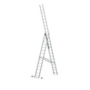 סולם אלומיניום מקצועי רב-שימושי – 3×14 שלבים DRABEST PRO | פרופיל מחוזק 95×25 מ"מ | תוצרת אירופה, תקן EN131-1