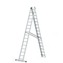 סולם אלומיניום מקצועי רב-שימושי – 3×16 שלבים DRABEST PRO | פרופיל מחוזק 95×25 מ"מ | תוצרת אירופה, תקן EN131-2