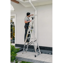 סולם אלומיניום מקצועי רב-שימושי – 3×6 שלבים DRABEST PRO | סולם ג', דו-צדדי ושחיל | תוצרת אירופה, תקן EN131-2