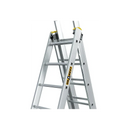 סולם אלומיניום מקצועי רב-שימושי – 3×8 שלבים DRABEST PRO | סולם ג', דו-צדדי ושחיל | תוצרת אירופה, תקן EN131-7