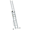 סולם אלומיניום מקצועי רב-שימושי – 3×8 שלבים DRABEST PRO | סולם ג', דו-צדדי ושחיל | תוצרת אירופה, תקן EN131-3