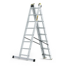 סולם אלומיניום מקצועי רב-שימושי – 3×8 שלבים DRABEST PRO | סולם ג', דו-צדדי ושחיל | תוצרת אירופה, תקן EN131-2