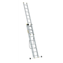 סולם אלומיניום מקצועי רב-שימושי – 3×9 שלבים DRABEST PRO | סולם ג', דו-צדדי ושחיל | תוצרת אירופה, תקן EN131-3