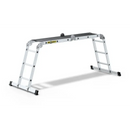 סולם אלומיניום מפרקי רב־שימושי 4×3 שלבים עם פלטפורמה – כושר נשיאה 150 ק״ג Drabest