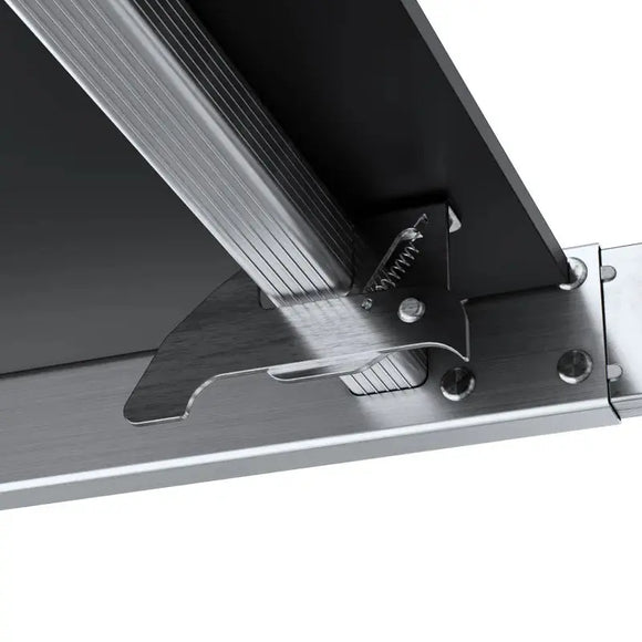 סולם אלומיניום מפרקי רב־שימושי 4×3 שלבים עם פלטפורמה – כושר נשיאה 150 ק״ג Drabest