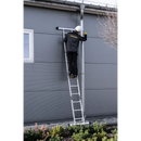 סולם אלומיניום מפרקי רב־שימושי 4×3 שלבים עם פלטפורמה – כושר נשיאה 150 ק״ג Drabest