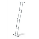 סולם אלומיניום מפרקי רב־שימושי 4×3 שלבים עם פלטפורמה – כושר נשיאה 150 ק״ג Drabest