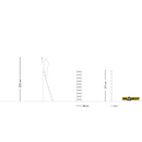 סולם אלומיניום יחיד נשען 10 שלבים DRABEST-2