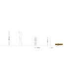 סולם אלומיניום יחיד נשען 6 שלבים DRABEST-2