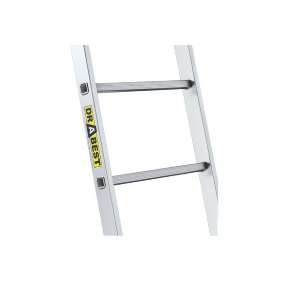 סולם אלומיניום יחיד נשען 12 שלבים DRABEST