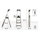 סולם אלומיניום 4 שלבים DRABEST-2