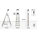 סולם אלומיניום 7 שלבים DRABEST-2