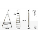סולם אלומיניום 8 שלבים DRABEST-2
