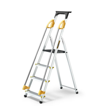 סולם אלומיניום 4 שלבים עם מאחז יד - 0