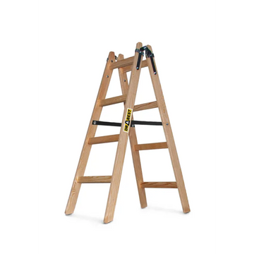 סולם עץ דו צדדי 4 שלבים DRABEST