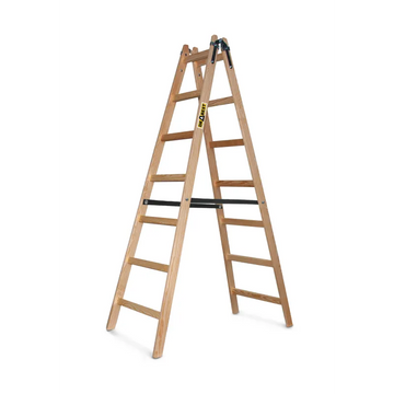 סולם עץ דו צדדי 7 שלבים DRABEST