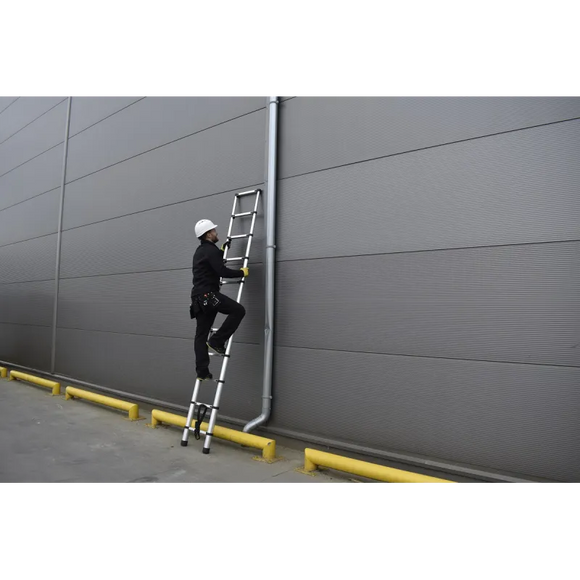 סולם אלומיניום טלסקופי 11 שלבים 3.2 מ'