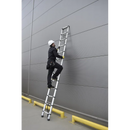 סולם אלומיניום טלסקופי 13 שלבים 3.8 מ'-7