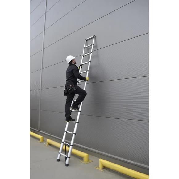 סולם אלומיניום טלסקופי 13 שלבים 3.8 מ'
