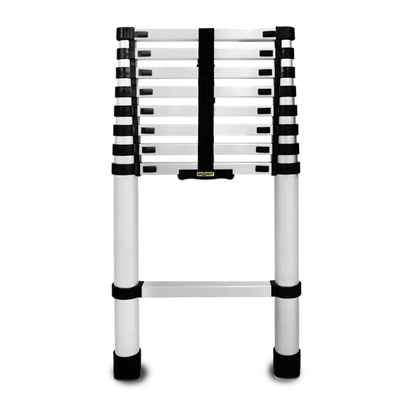 סולם אלומיניום טלסקופי 9 שלבים 2.6 מ'