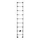 סולם אלומיניום טלסקופי 9 שלבים 2.6 מ'-2